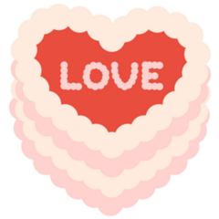 Love Coquette Cake Sticker