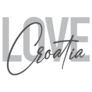 Love Croatia Typography Sticker