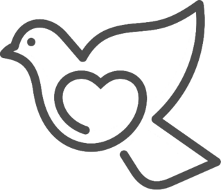 Love Dove Logo Sticker