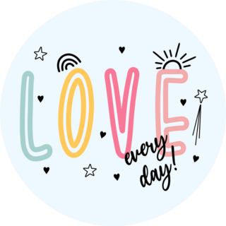 Love Every Day Sticker
