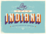Love From Indiana Sticker