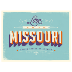 Love From Missouri Sticker