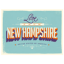 Love From New Hampshire Blue Sticker