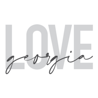 Love Georgia Lettering Sticker