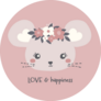 Love Happiness Mouse Sticker