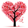 Love Heart Tree Sticker
