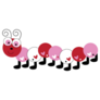 Love Heart Valentines Caterpillar Sticker