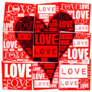 Love Heart With Lettering Graphic Sticker