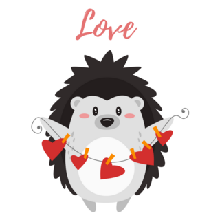 Love Hedgehog Sticker