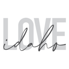 Love Idaho Lettering Sticker