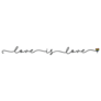 Love Is Love. Lgbt. Continuous Line Script Sticker