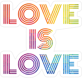 Love Is Love Rainbow Fade Sticker