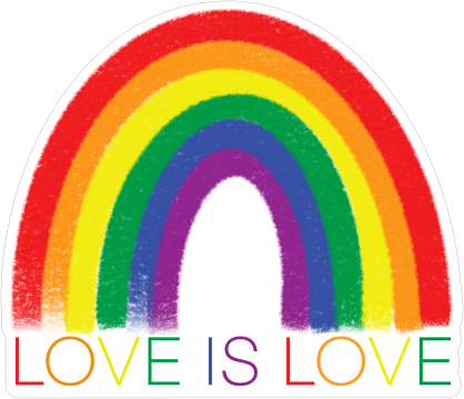 Love Is Love Rainbow Sticker