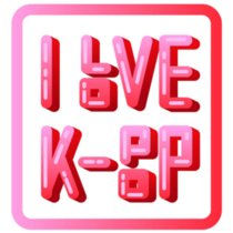 Love K-pop Square Sticker