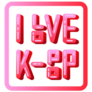 Love K-pop Square Sticker