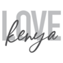 Love Kenya Beautiful Lettering Sticker