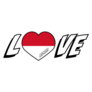 Love Monaco Lettering Sticker