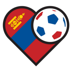 Love Mongolia Soccer Ball Sticker 