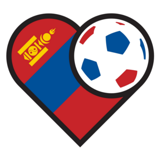 Love Mongolia Soccer Ball Sticker 