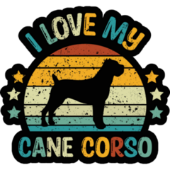 Love My Cane Corso Sticker
