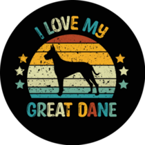 Love My Great Dane Sticker