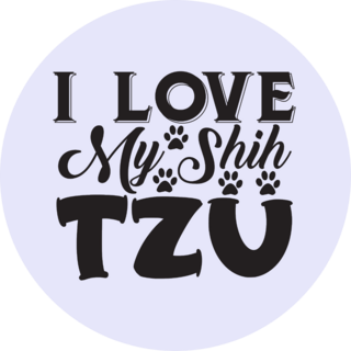 Love My Shih Tzu Sticker