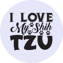 Love My Shih Tzu Sticker