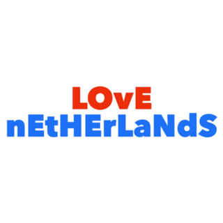 love Netherlands In Blue And Red Sticker