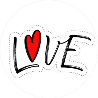 Love Patch Sticker