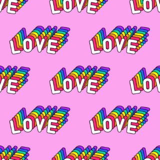 Love Pattern Sticker
