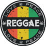 Love & Peace Reggae Music Jamaica Sticker