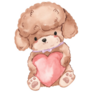 Love Poodle Sticker