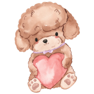 Love Poodle Sticker