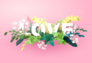 Love Spring Flowers Sticker