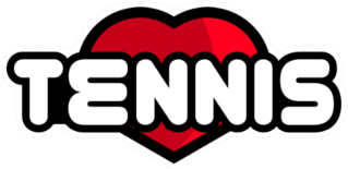 Love Tennis Logo Sticker