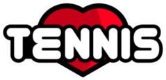 Love Tennis Logo Sticker