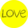 Love Tennis Symbol Sticker