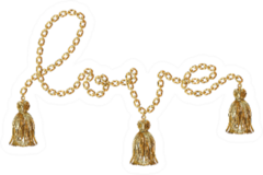 Love Text For Fashion Prints Sticker