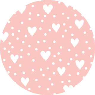 Love Valentines Day Seamless Pink Heart Sticker
