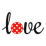 Love With A Pickleball Ball Sticker