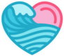 Love with the Sea Sticker