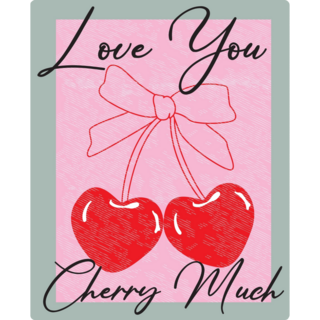 Love You Cherry Much Sticker