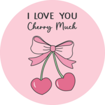 Love You Cherry Sticker