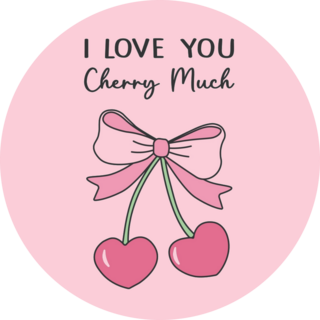 Love You Cherry Sticker