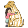 Love Your Dog Retriever Sticker