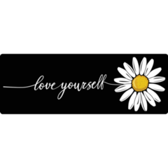 Love Yourself Daisy Bumper Sticker