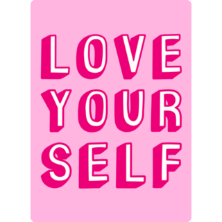 Love Yourself Rounded Corner Sticker
