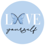 Love Yourself Watercolor Butterfly Sticker
