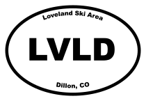 Loveland Ski Area Oval Sticker