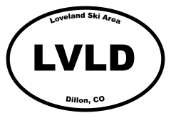 Loveland Ski Area Oval Sticker